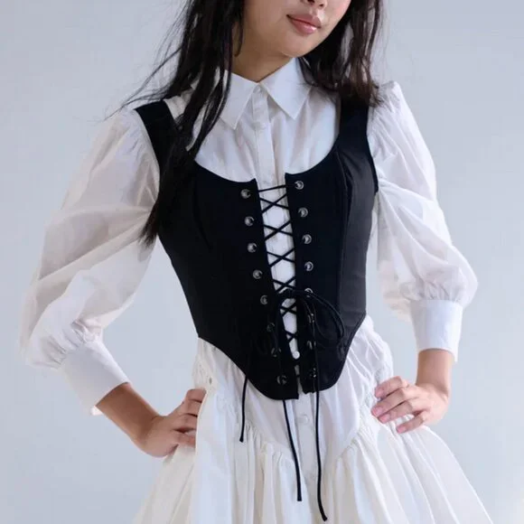 BEST Selkie The Caviar Duchess Corset Black Noir - Picture 1 of 9